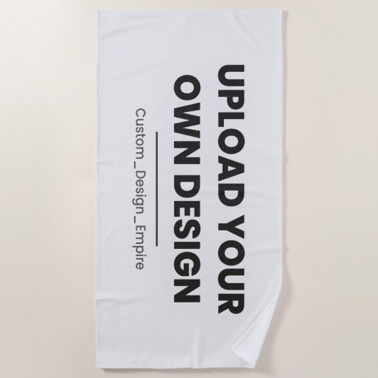 Upload Your Own Design Here | Custom Template ビーチタオル (正面)