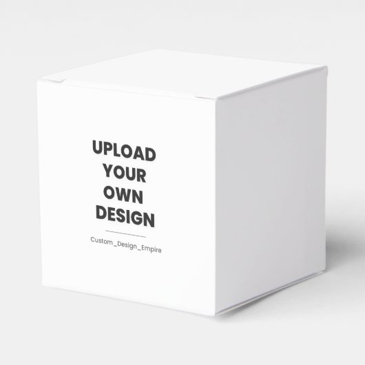 Upload Your Own Design Here | Custom Template フェイバーボックス (正面サイド)