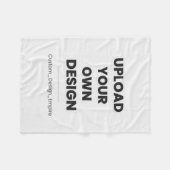 Upload Your Own Design Here | Custom Template フリースブランケット (正面(横))
