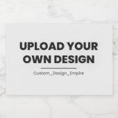 Upload Your Own Design Here | Custom Template フードラベル (シングルラベル)