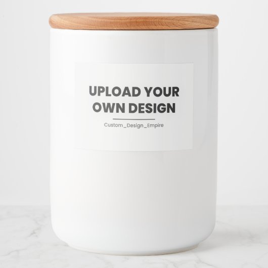 Upload Your Own Design Here | Custom Template フードラベル (正面)