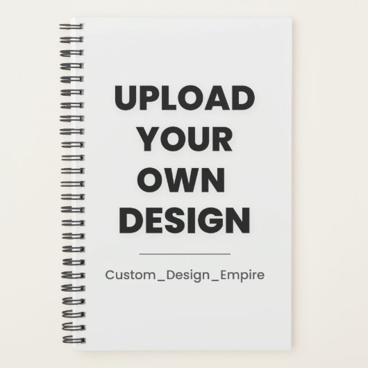 Upload Your Own Design Here | Custom Template プランナー手帳 (正面)