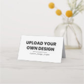 Upload Your Own Design Here | Custom Template プレイスカード (正面)