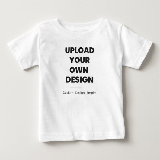 Upload Your Own Design Here | Custom Template ベビーTシャツ (正面)