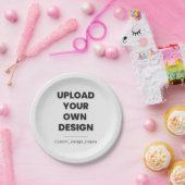 Upload Your Own Design Here | Custom Template ペーパープレート (パーティー)