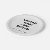 Upload Your Own Design Here | Custom Template ペーパープレート (アングル)