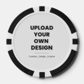 Upload Your Own Design Here | Custom Template ポーカーチップ (正面)