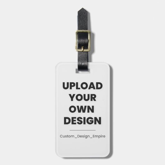 Upload Your Own Design Here | Custom Template ラゲッジタグ (正面縦)