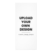 Upload Your Own Design Here | Custom Template ラックカード (正面)