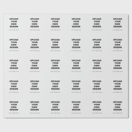 Upload Your Own Design Here | Custom Template ラッピングペーパー (フラット)