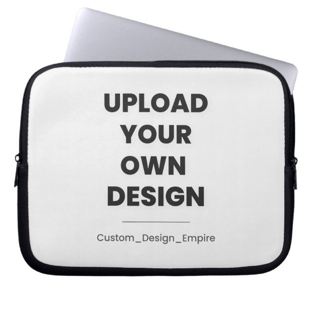 Upload Your Own Design Here | Custom Template ラップトップスリーブ (正面)