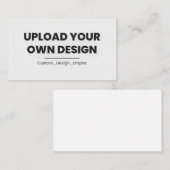 Upload Your Own Design Here | Custom Template 予約カード (正面/裏面)