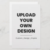Upload Your Own Design Here | Custom Template 便箋 (正面/裏面)