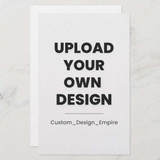 Upload Your Own Design Here | Custom Template 便箋 (正面/裏面)