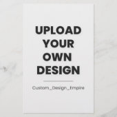 Upload Your Own Design Here | Custom Template 便箋 (正面)