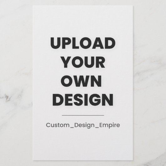 Upload Your Own Design Here | Custom Template 便箋 (正面)