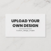 Upload Your Own Design Here | Custom Template 名刺 (正面)