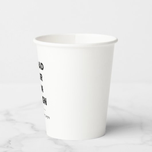 Upload Your Own Design Here | Custom Template 紙コップ (左)