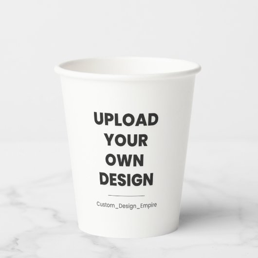 Upload Your Own Design Here | Custom Template 紙コップ (正面)