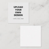 Upload Your Own Design Here | Custom Template 紹介カード (正面/裏面)