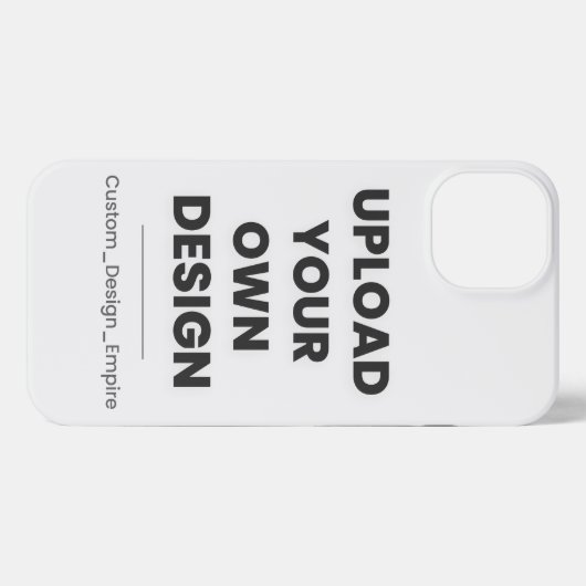 Upload Your Own Design Here | Custom Template iPhoneケース (裏面横)
