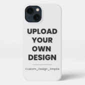 Upload Your Own Design Here | Custom Template iPhoneケース (裏面)