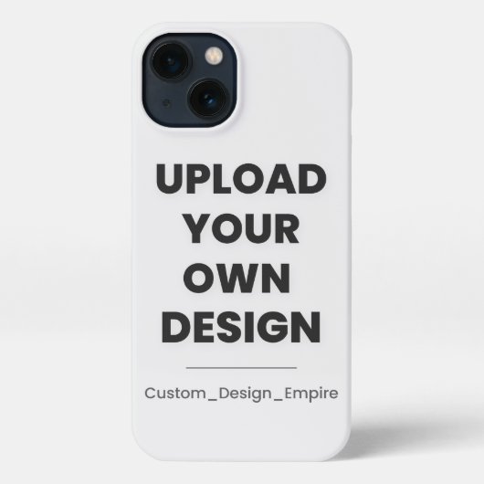 Upload Your Own Design Here | Custom Template iPhoneケース (裏面)