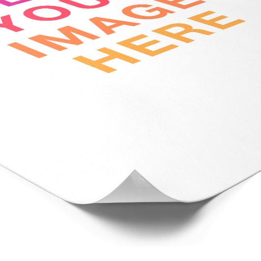Upload Your Own Image Photo Logo ポスター (角)