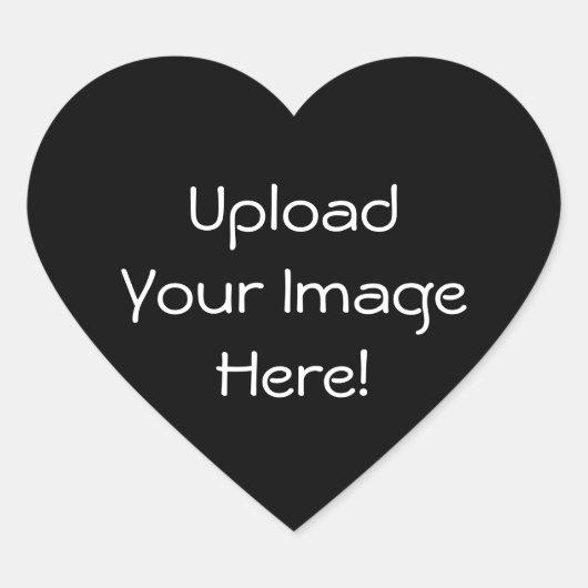 Upload-Your-Own-Photoスタンプ(ハート型) ハートシール (正面)