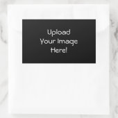 Upload-Your-Own-Photoスタンプ（矩形） 長方形シール (バッグ)