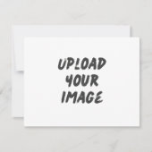 Upload your own Wedding RSVP Card (正面)