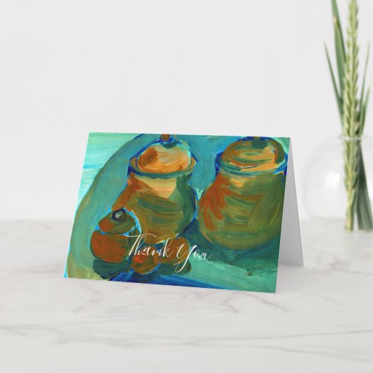 Upload Your Painting | Turn Custom Art Image to サンキューカード (正面)