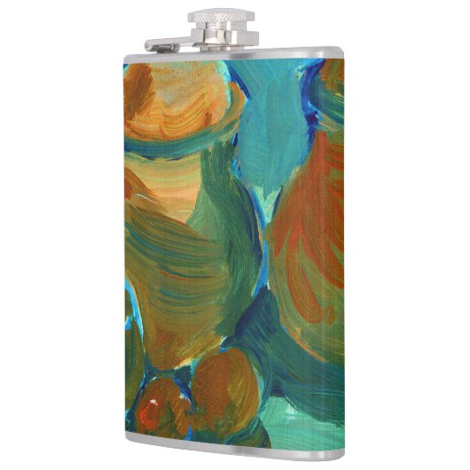 Upload Your Painting | Turn Custom Fine Art to  フラスク (左)