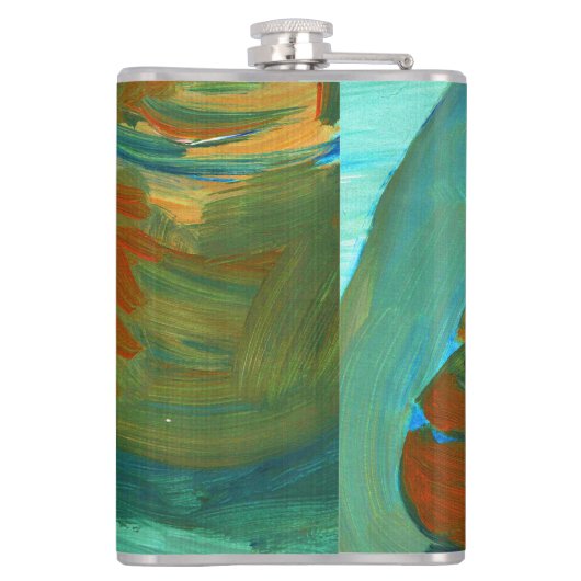 Upload Your Painting | Turn Custom Fine Art to  フラスク (裏面)