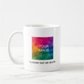 Upload Your Photo Image Here Create Your Own コーヒーマグカップ (左)