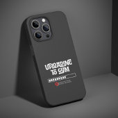 Uploading to Gym Failed Funny Fitness Humor iPhoneケース