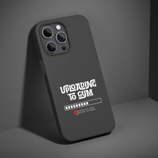 Uploading to Gym Failed Funny Fitness Humor iPhoneケース