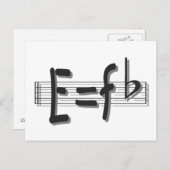 UPLOADwhitewithの影PNGのために平らなeのeq F ポストカード (正面/裏面)