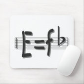 UPLOADwhitewithの影PNGのために平らなeのeq F マウスパッド (マウス)