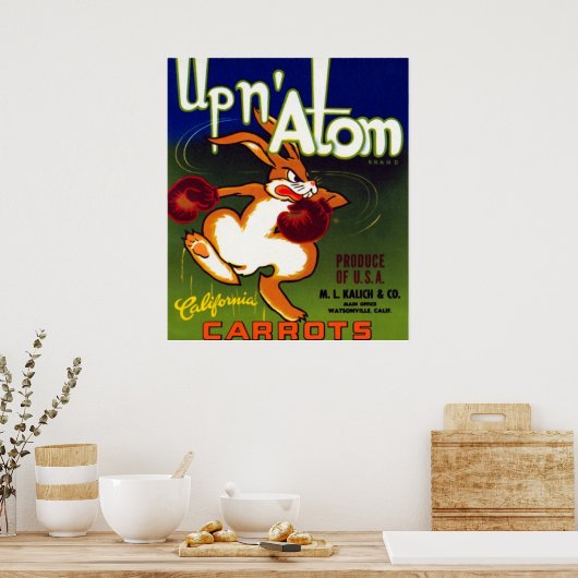 Upn Atomニンジン ポスター (キッチン)