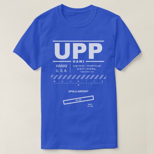 Upolu空港UPP Tシャツ (デザイン正面)