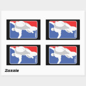 UpOnOne.com NBAスタイルロゴ 長方形シール (シート)