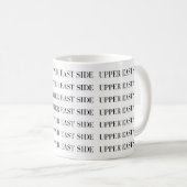 Upper East Side Mug - Elegant Repeat Design コーヒーマグカップ (正面右)