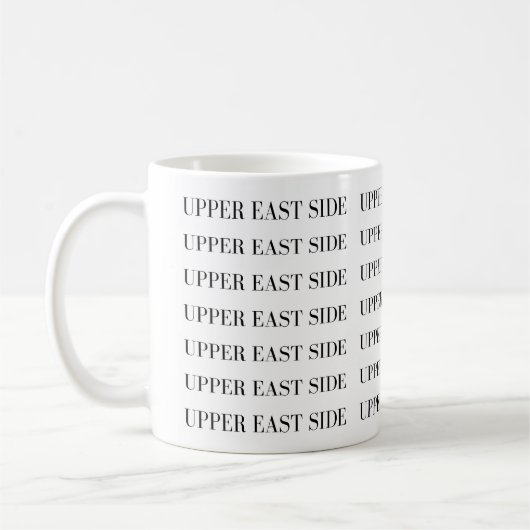 Upper East Side Mug - Elegant Repeat Design コーヒーマグカップ (左)
