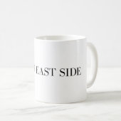 Upper East Side Mug | NYC Manhattan Typography コーヒーマグカップ (正面右)
