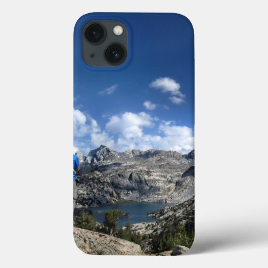 Upper Rae Lake and 絵を描 Lady - John Muir Trail Case-Mate iPhoneケース (裏面)