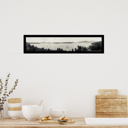 Upper Saranac Lake写真1912 ポスター (キッチン)