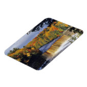 Upper Tahquamenonの秋は秋にミシガン州UPで マグネット (左側)