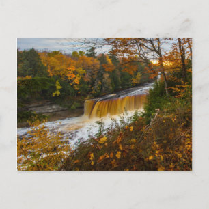 Upper Tahquamenon滝,秋,ミシガン ポストカード