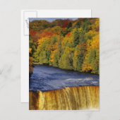 Upper Tahquamenon秋インUPミシガン ポストカード (正面/裏面)